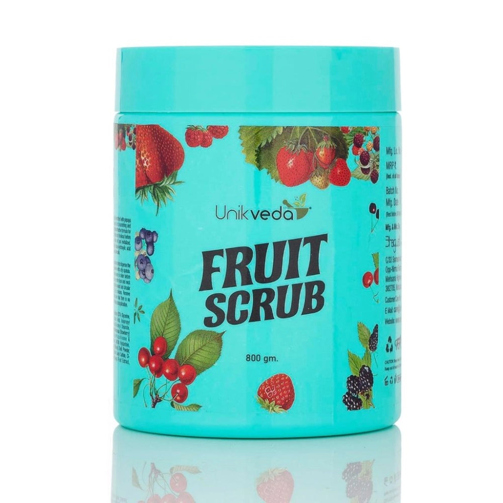 UNIKVEDA Fruit Gel + Face Scrub + Face Pack + Massage Cream 800g