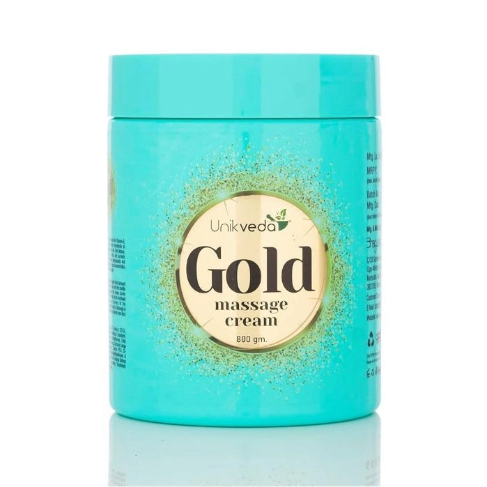 UNIKVEDA Gold Massage Face Scrub + Gel + Face Pack + Massage Cream 800g