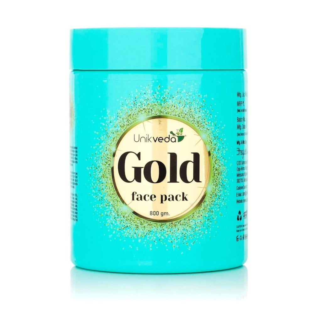 UNIKVEDA Gold Massage Face Scrub + Gel + Face Pack + Massage Cream 800g