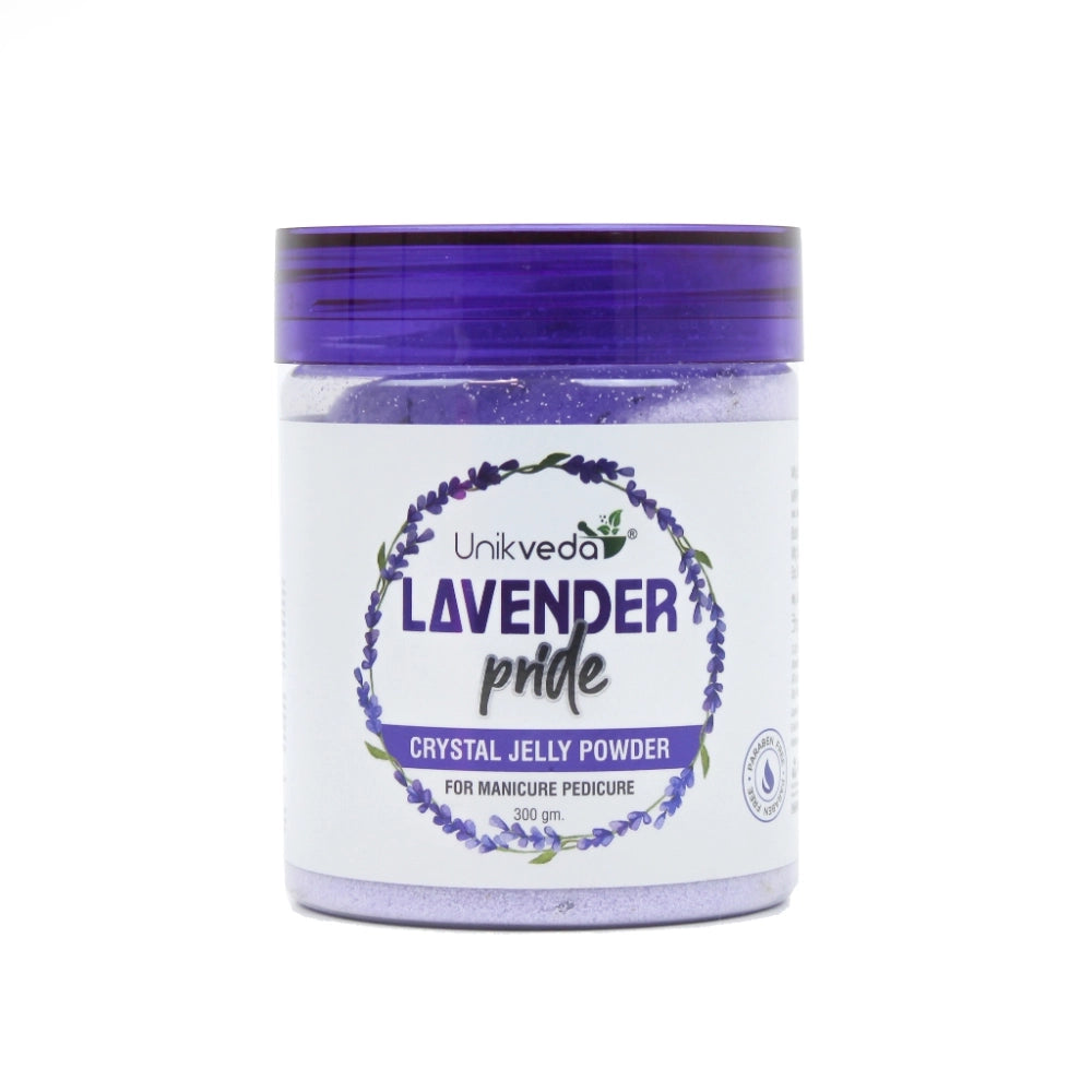 UNIVEDA ROSE PETAL / LAVENDER PRIDE CRYSTALL JELLY POWDER FOR MANI & PEDI 300g