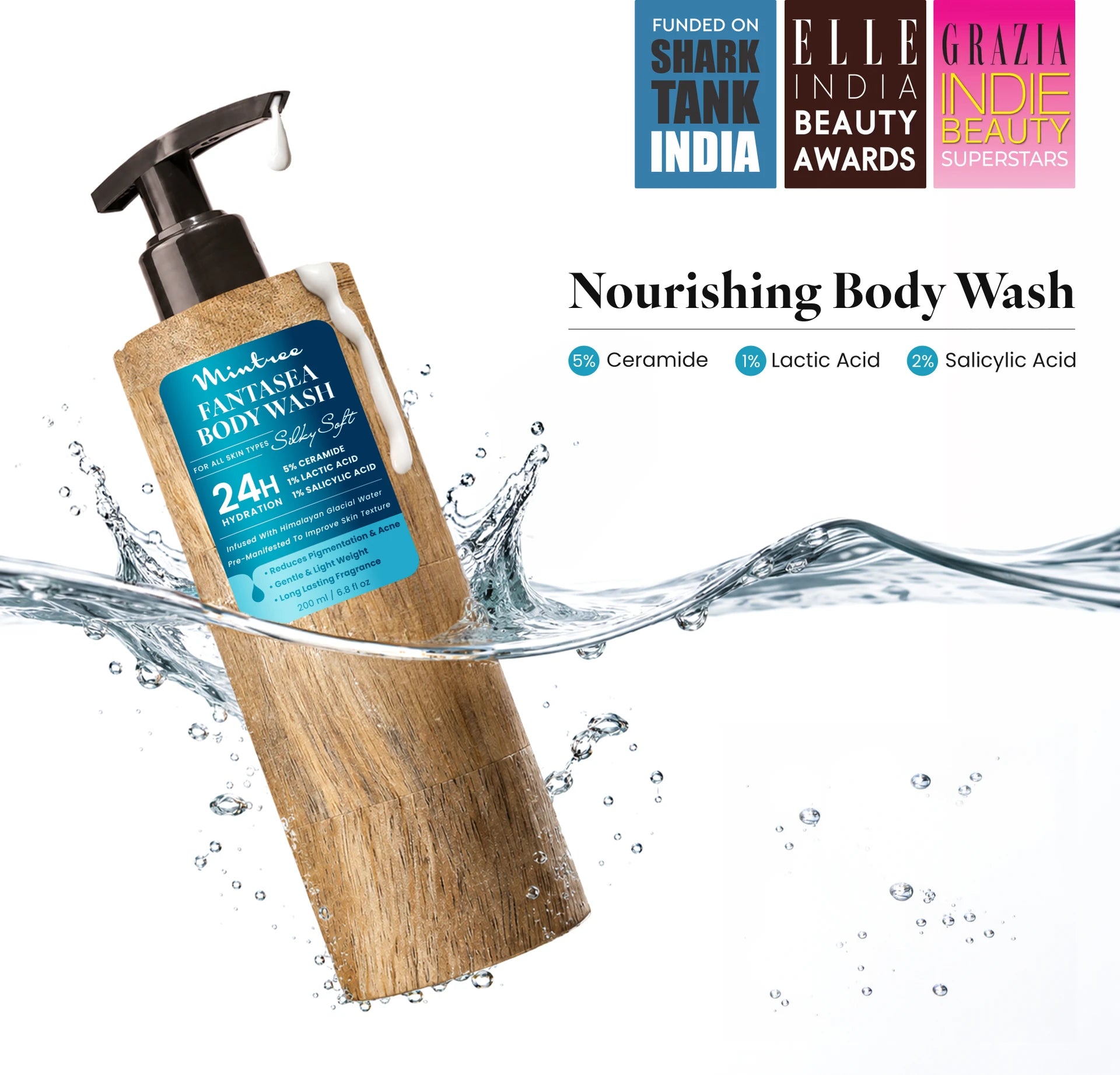 Mintree Certified Organic & Vegan, Fanta Sea Hair & Body Wash