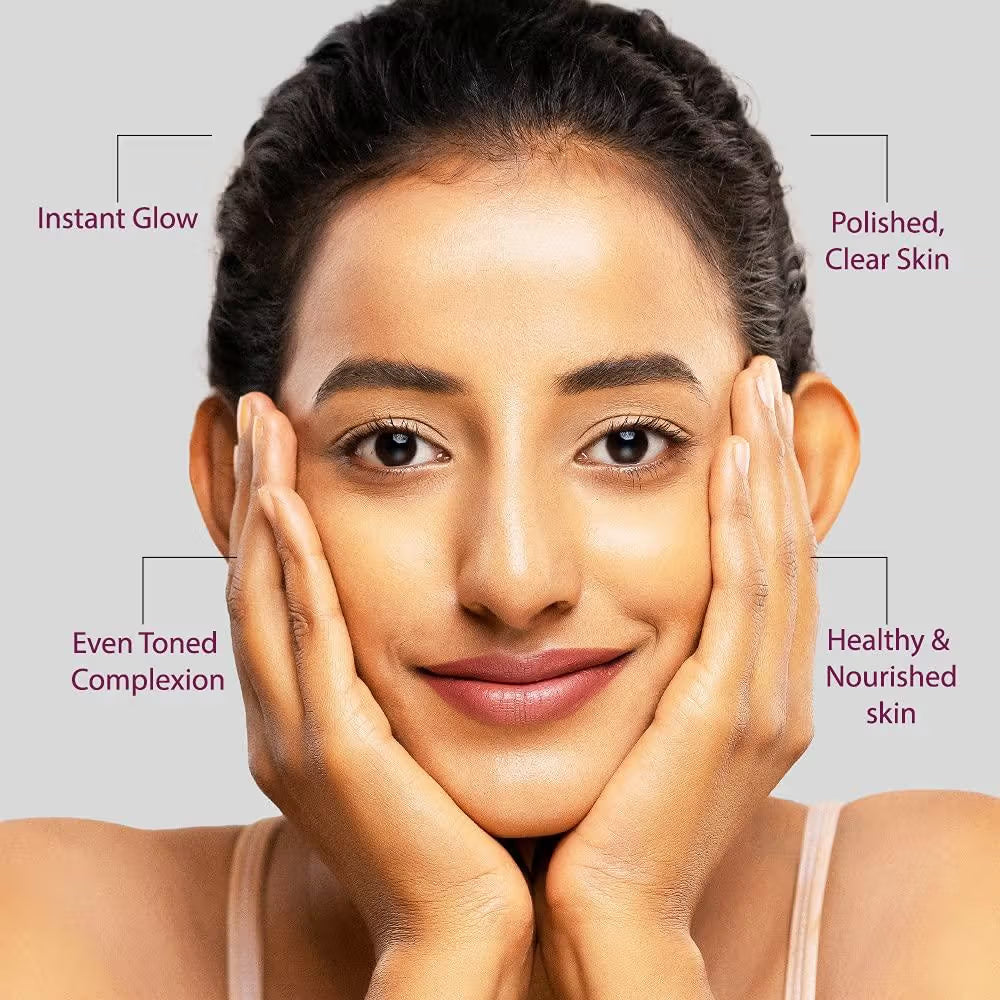 Whiteglow Insta Glow 4 in 1 Facial Kit | For Radiant Glowing Skin | Natural Ingredients 40gm