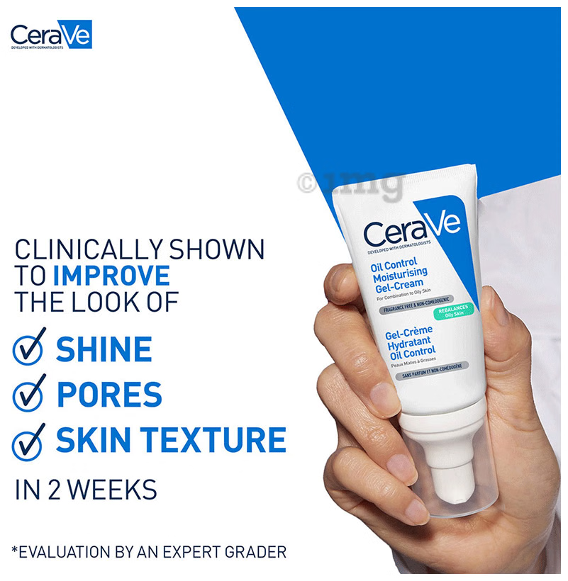 CeraVe Oil Control Gel-Cream Lightweight Moisturizer For Oily & Combination Skin With Shine Control