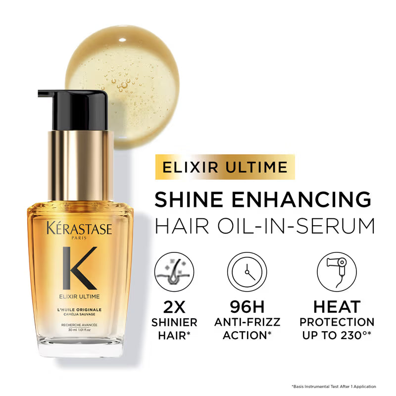 Kérastase Elixir Ultime Hair Oi-In-Serum For All Hair Types, 2x Shinier Hair