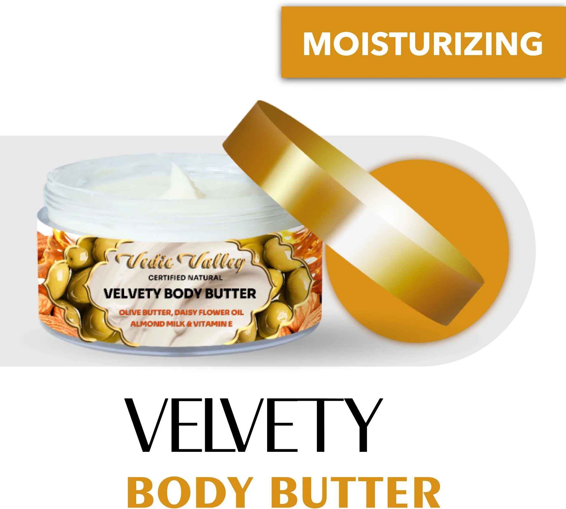 Vedic Valley Body Butter Velvety Certified Natural (250 g)