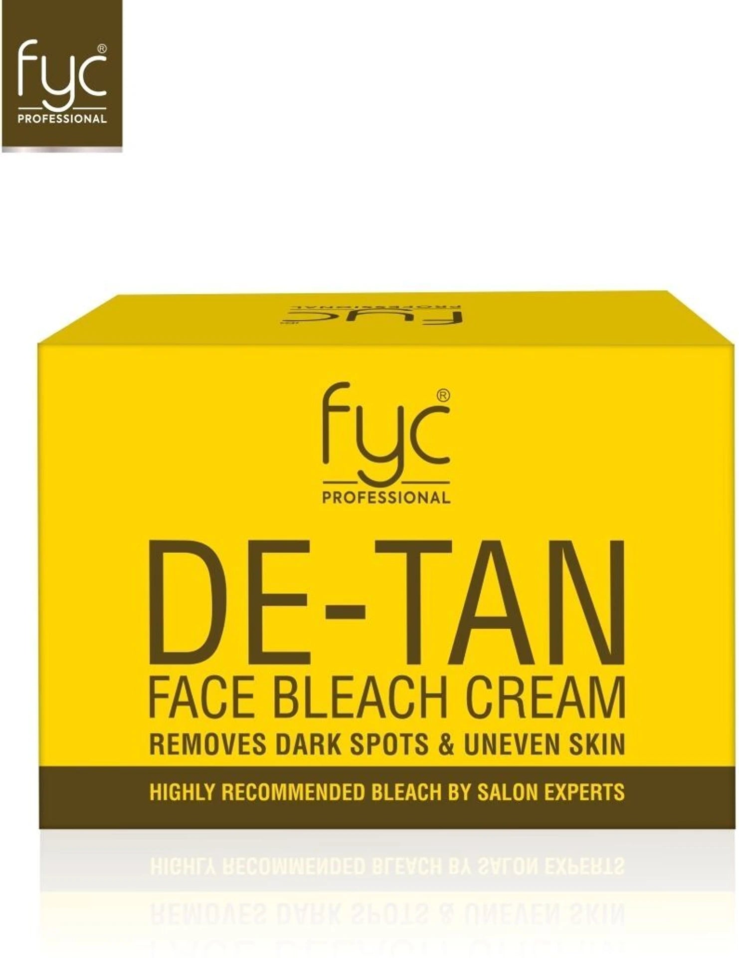 FYC PROFESSIONAL DE-TAN FACE BLEACH CREAM for Skin Brightening & Whitening