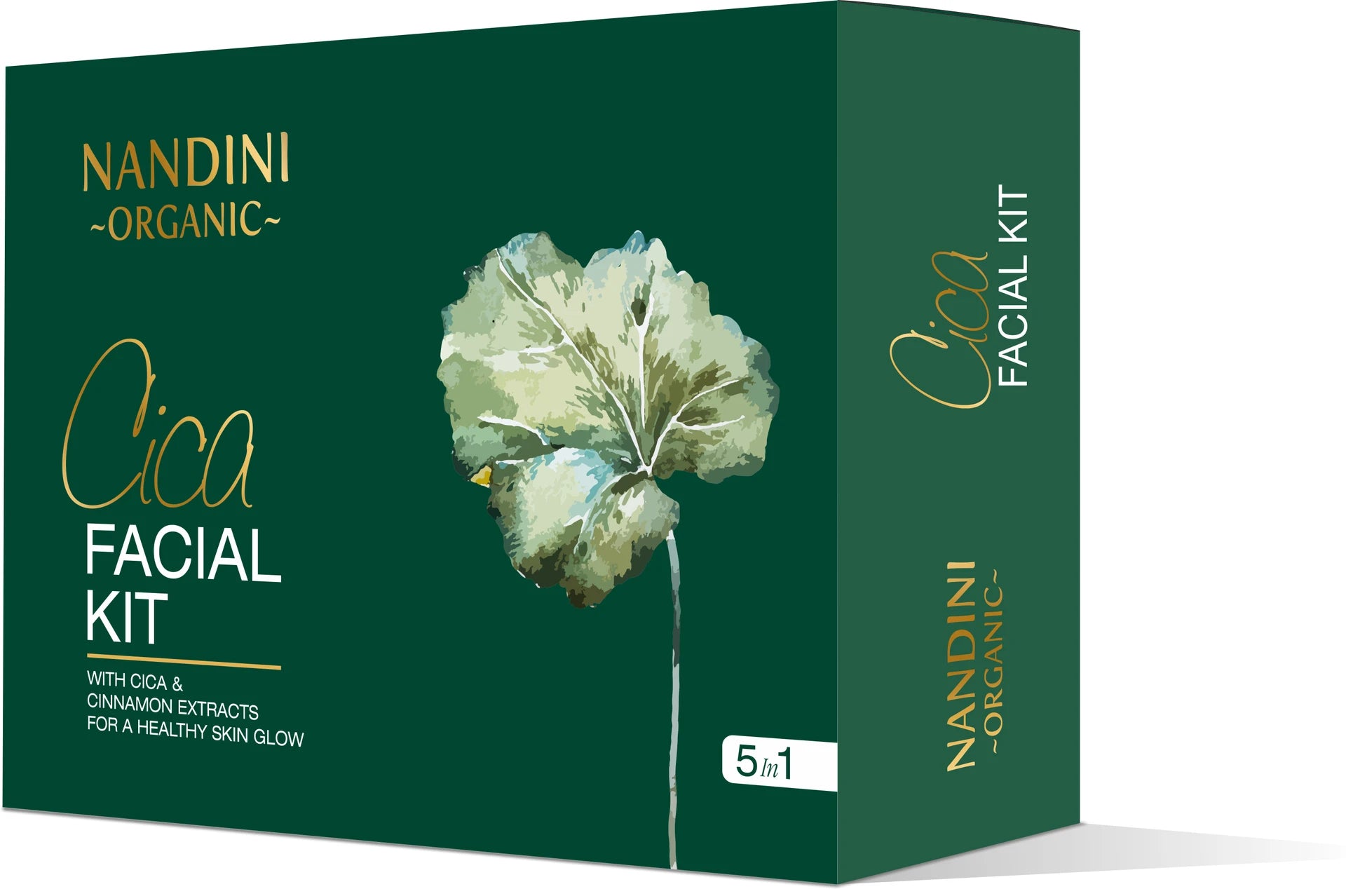 Nandini Organic Cica Facial Kit , With Cica & Cinnamon Extract, For Healthy Skin Glow