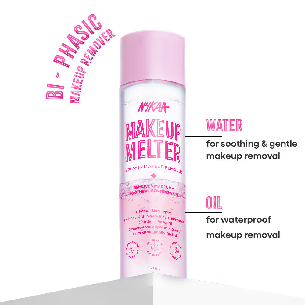 Nykaa Makeup Melter Oil-Infused Cleansing Water & makeup remover