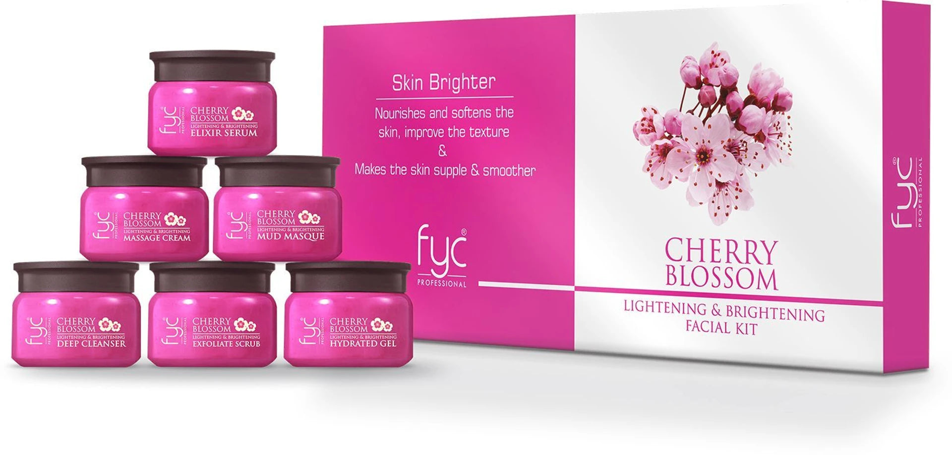 FYC PROFESSIONAL Cherry Blossom Lighternig & Brightening Facial Kit (275g)