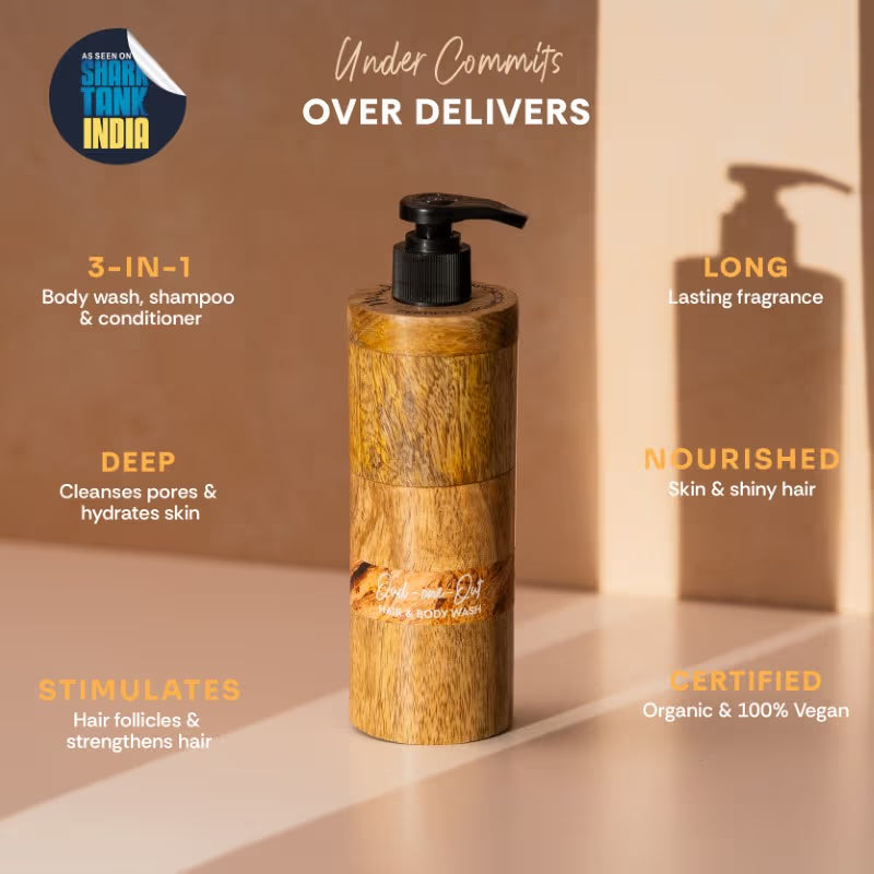 Mintree Organic Oud Body Wash for Dull,