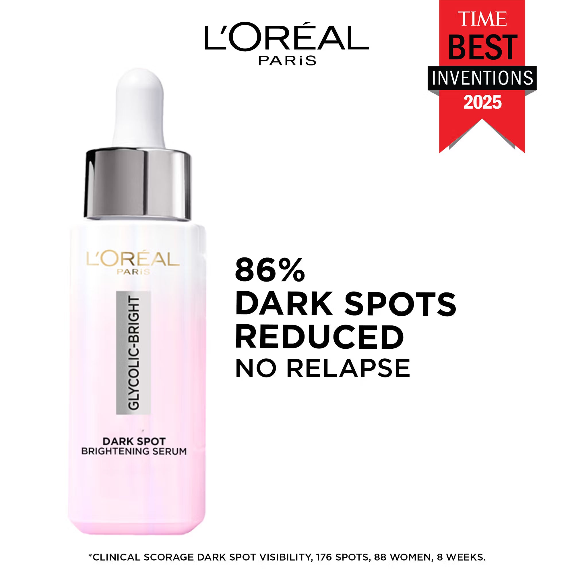 L'Oreal Paris Glycolic Bright 8% [Melasyl + Niacinamide] Face Serum