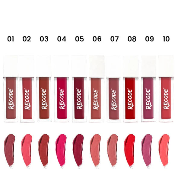 Recode 10 Silky Matte Mini Liquid Lipsticks