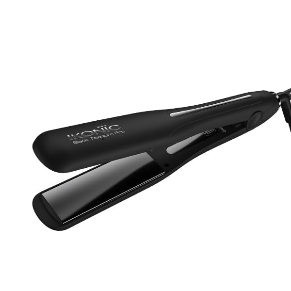 IKONIC PROFESSIONAL BLACK TITANIUM PRO HAIR STRAIGHTENER