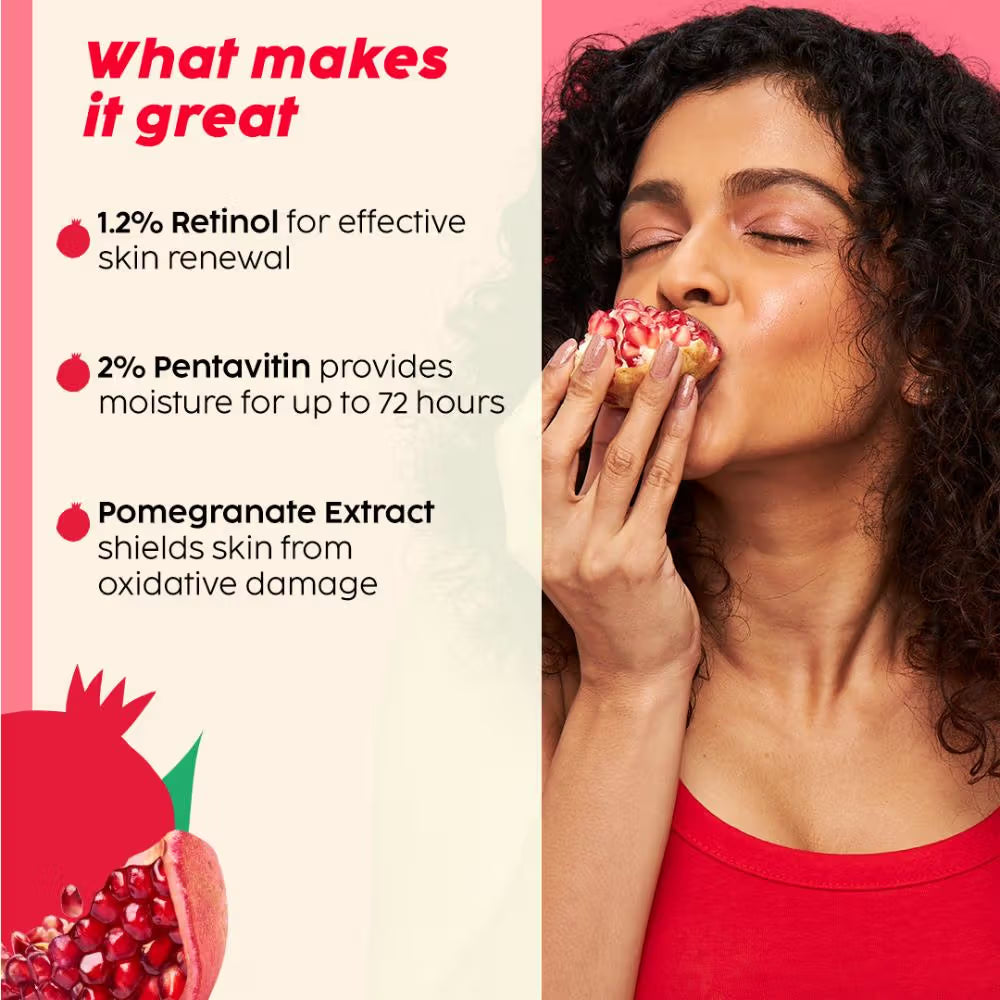 Plix 1.20% Retinol & 1% Bakuchi Oil Pomegranate Anti Ageing Night Cream