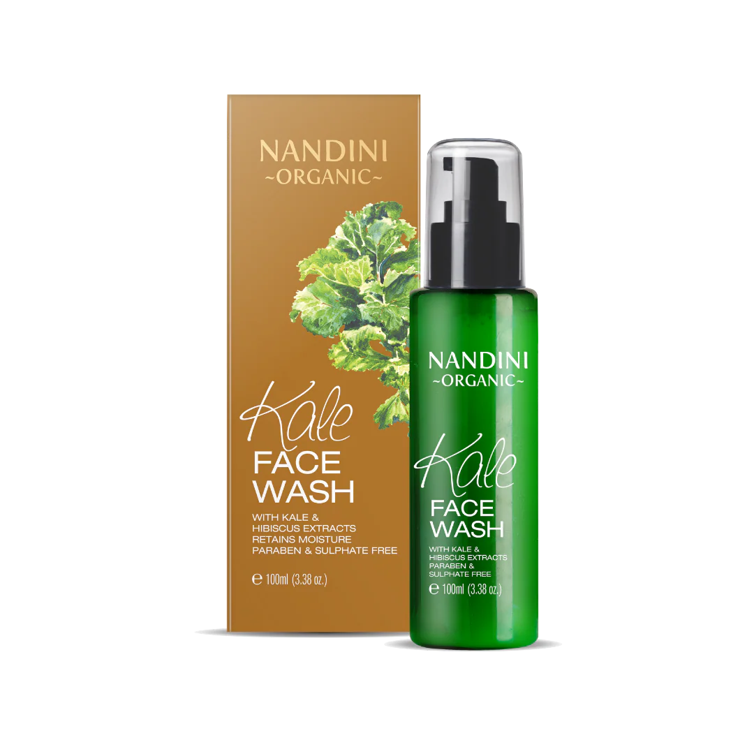 Nandini Organic Kale Facewash, Regulates unwanted oil & Retains Moisture