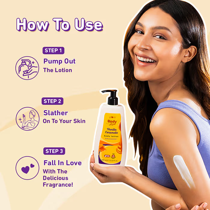 Plum BodyLovin Vanilla Caramello Bestselling Body Lotion for Dry, Normal & All Skin type