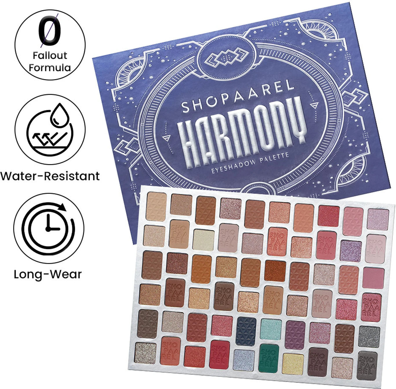 SHOPAAREL Harmony Eyeshadow Palette, 60-Shade,