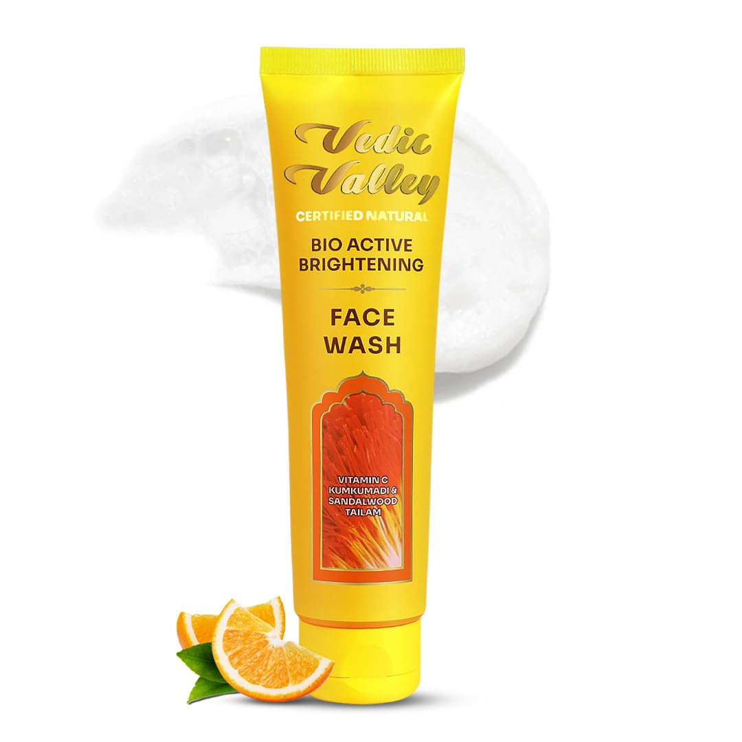 Vedic Valley Bio Brightening Face Wash with Kumkumadi Oil & Turmeric
