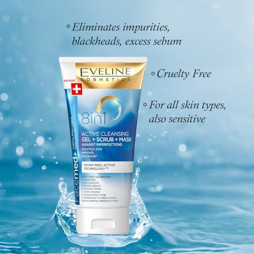 Eveline Cosmetics 8In1 Deep Cleansing Active Gel For The Unevenness Facemed