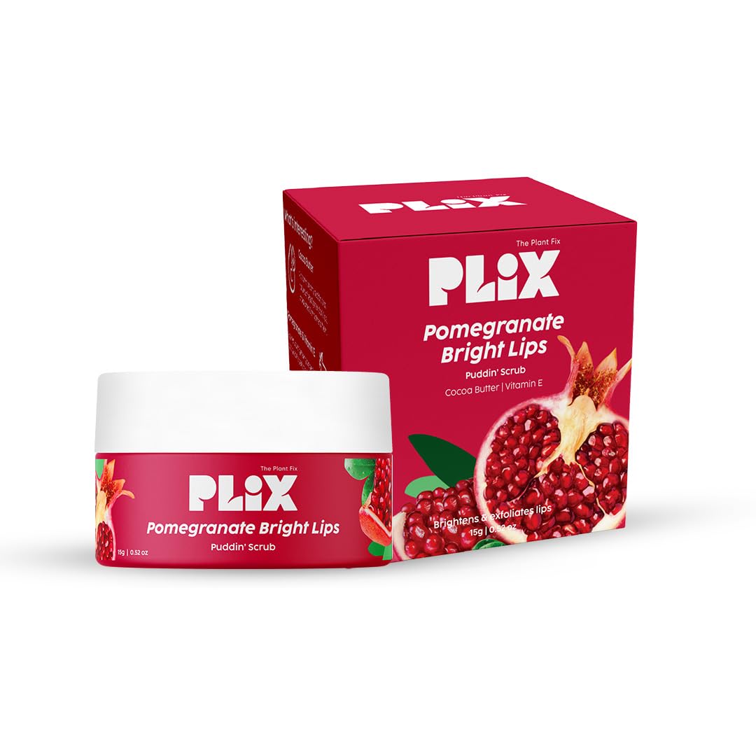 The Plant Fix Plix Pomegranate Bright Lips Scrub