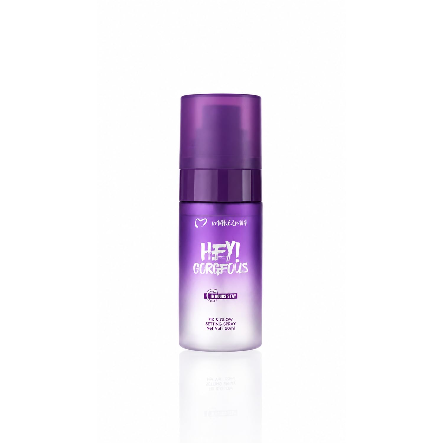 Makezmia Hey Gorgeous Makeup Setting Spray 50ml | Glossy Glow Makeup Fixer | Suitable for Daily Makeup Looks | Fresh Radiant Finish for Girls & Women | Ultra Fine Mist for Daily & Bridal Makeup
