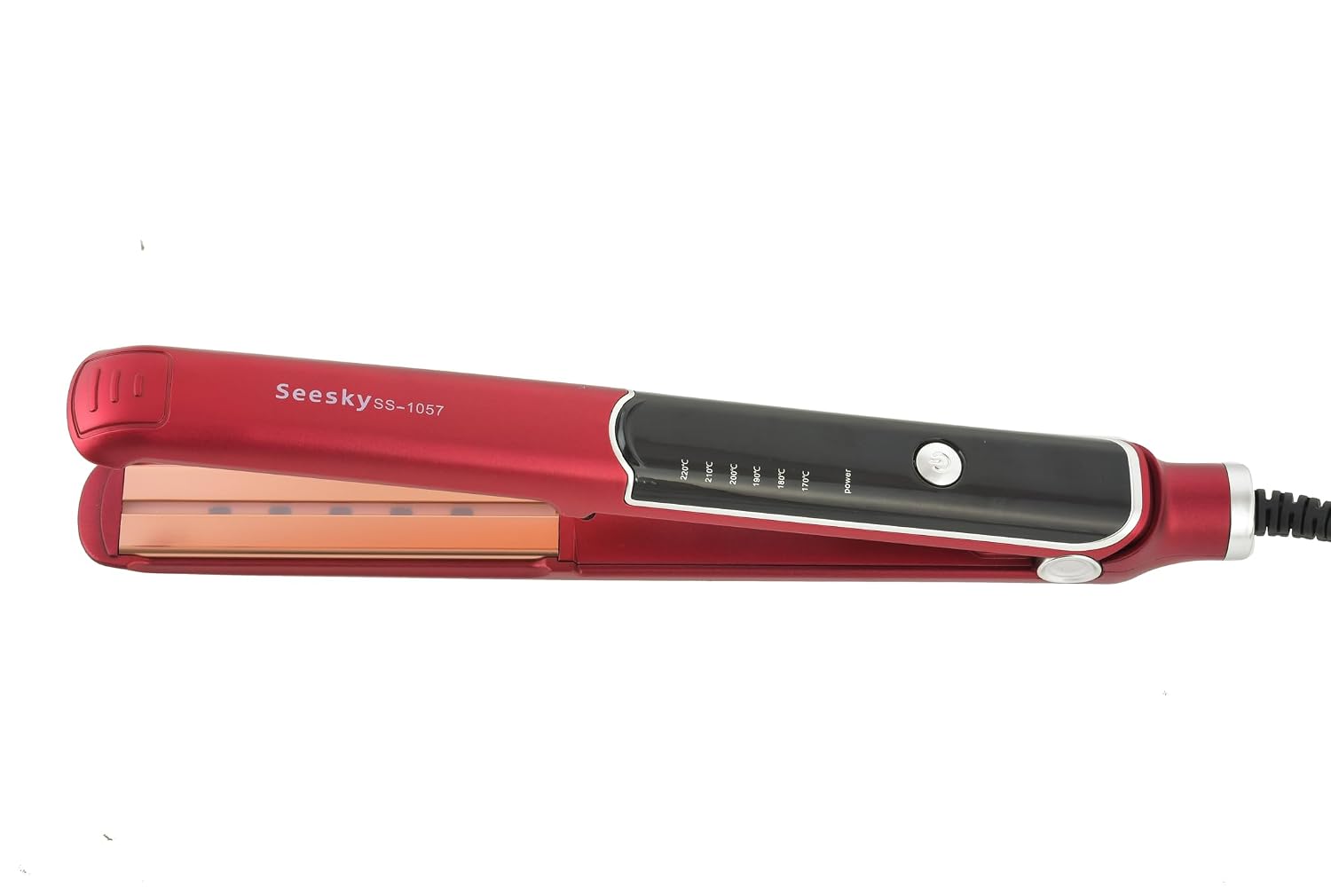 Seesky SS-1057 Hair Straightner Quick Heatup & Travel Friend Red)