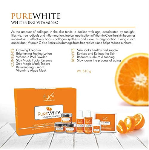 PURE WHITE WHITENING VITAMIN-C FACIAL KIT (475gm)