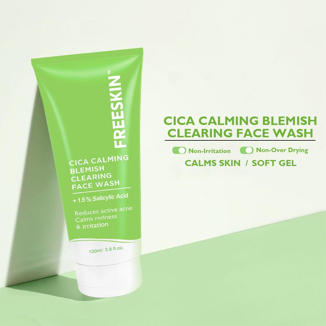 Freeskin CICA Calming Blemish Clearing Face Wash with 1.5% Salicylic Acid