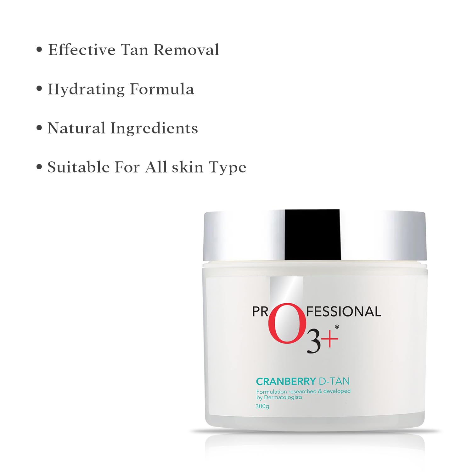 O3+ Cranberry D-TAN Face Pack with Natural Extracts