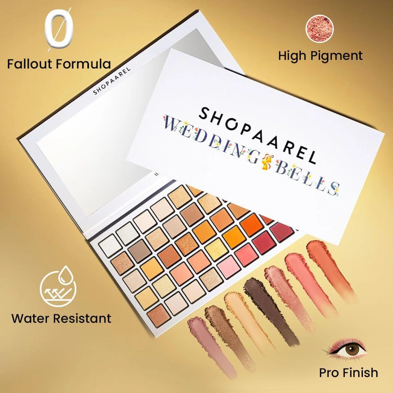 SHOPAAREL 50 Color Eyeshadow Palette Highly Pigmented Blendable Matte And Shimmer Shade 60
