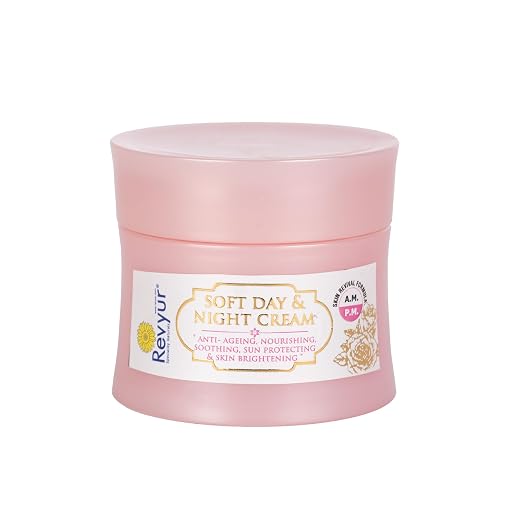 Revyur Soft Day & Night Cream, Anti-Ageing, Nourishing, Soothing, Skin Protecting & Brightening, 50g