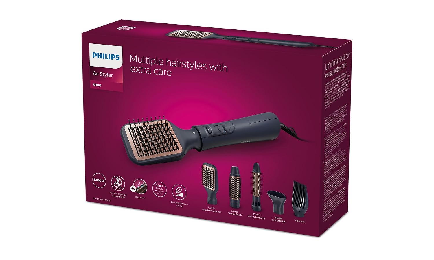 Philips 5000 Series Air Curler for Drying and Styling in One