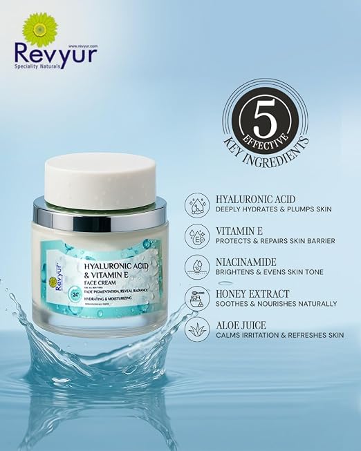 Revyur Vitamin E & Hyaluronic Acid Face Cream