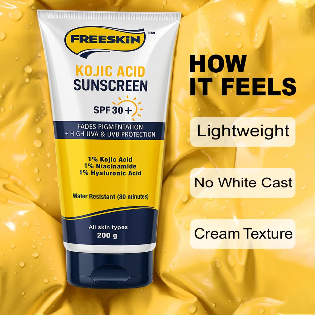 Free Skin Kojic Acid Sunscreen SPF 30+