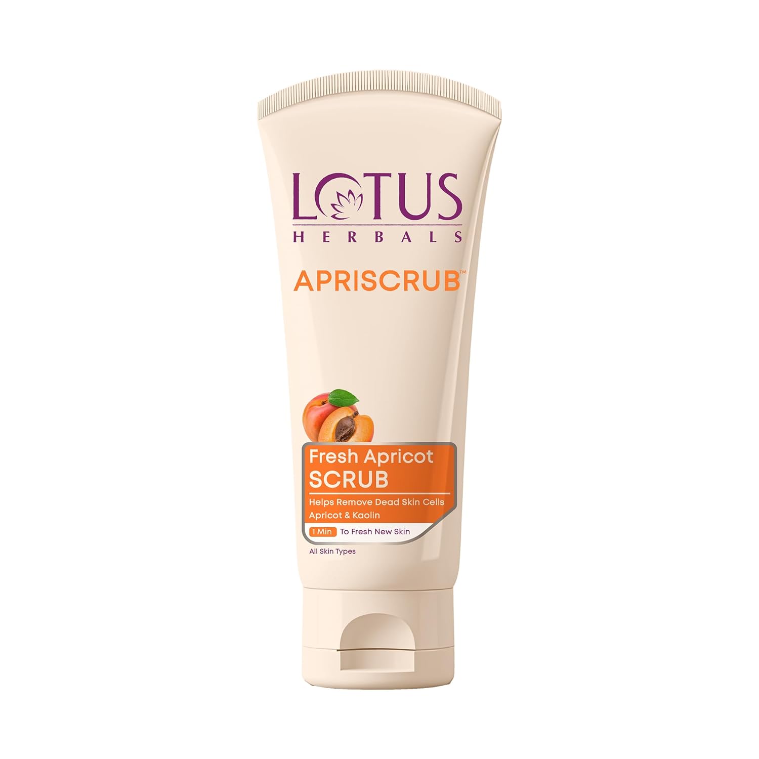 Lotus Herbals Apriscrub Fresh Apricot Scrub | Natural Exfoliating Face Scrub | Chemical Free | For All Skin Types