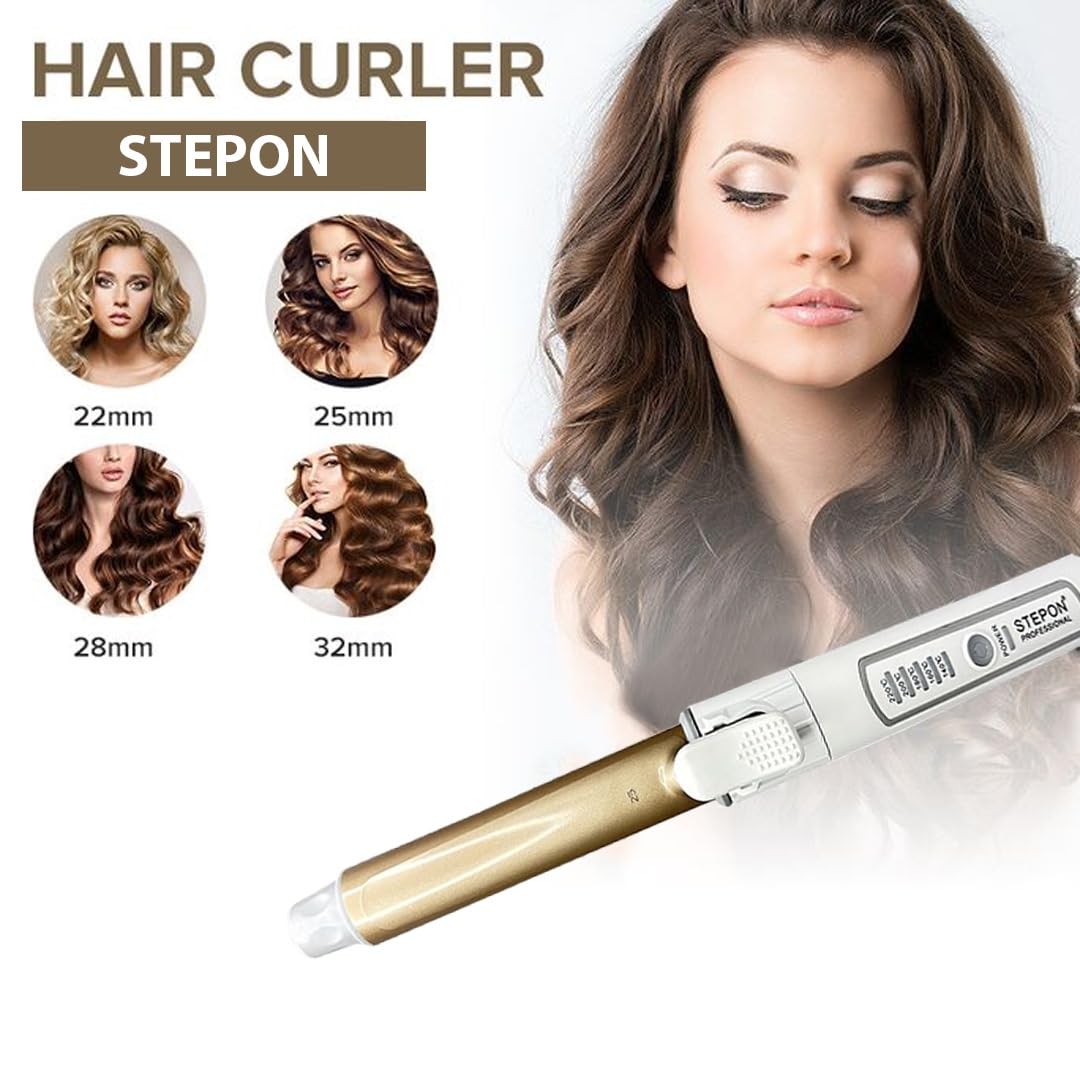 STEPON - Roating Curler || Revolutionary Hair Styling Tool || Innovative Rotating Mechanism || Versatile Styling Options