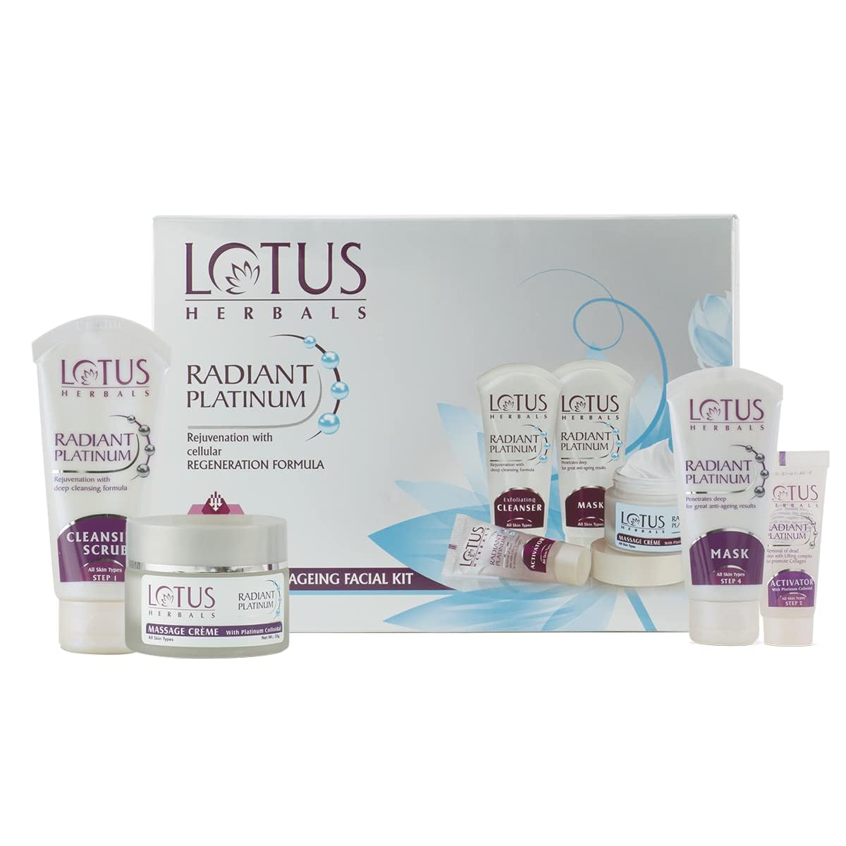Lotus Herbals Radiant Platinum Cellular Anti-Ageing Facial Kit