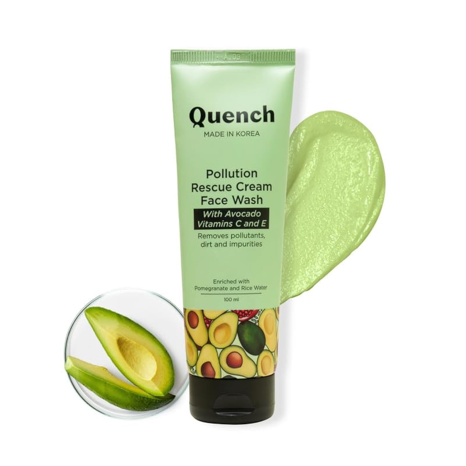 QUENCH BOTANICS Quench Pollution Rescue Cream Face Wash