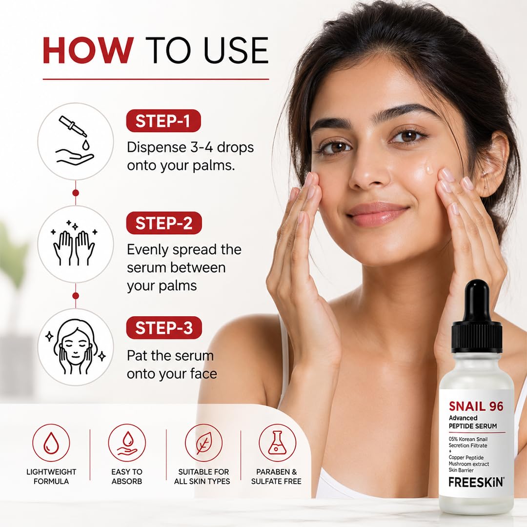 Freeskin 5% Snail Advanced Peptide Face Serum with Korean Snail