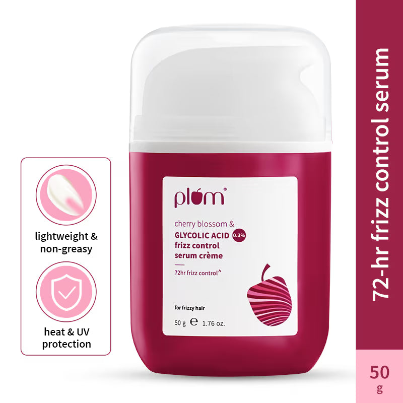0.3% Glycolic Acid & Cherry Blossom Frizz Control Serum Creme