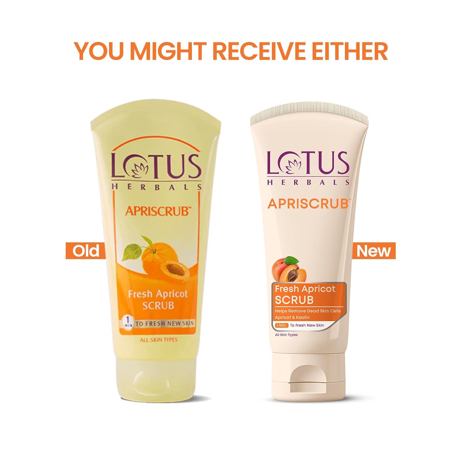 Lotus Herbals Apriscrub Fresh Apricot Scrub | Natural Exfoliating Face Scrub | Chemical Free | For All Skin Types