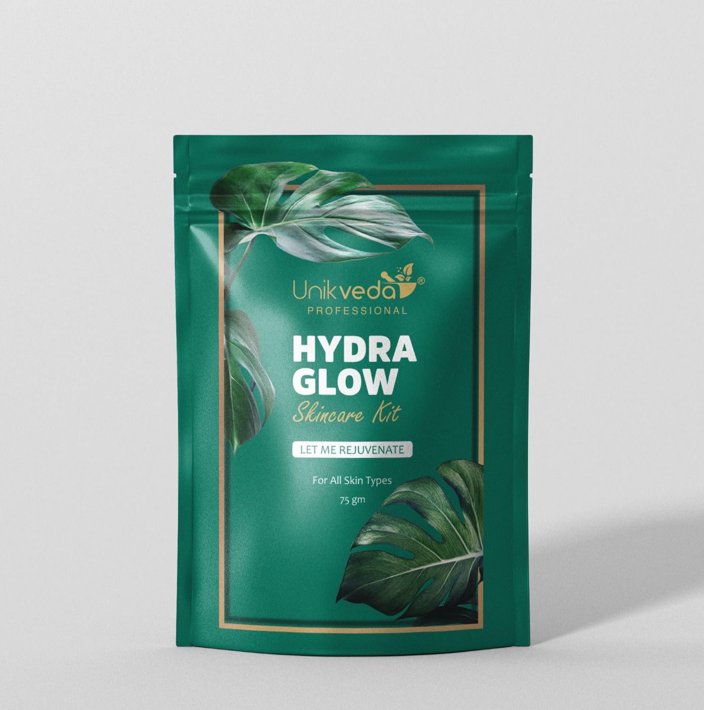 UNIKVEDA Professional Hydra Glow Skincare Kit, Rejuvenating Facial Treatment for All Skin Types