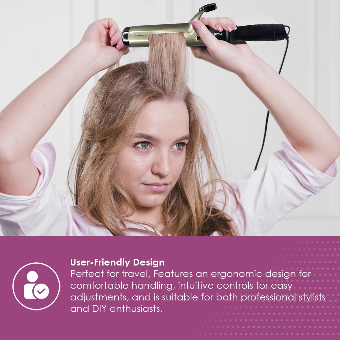 STEPON - Professional Curling Tong || Revolutionary Hair Styling Tool