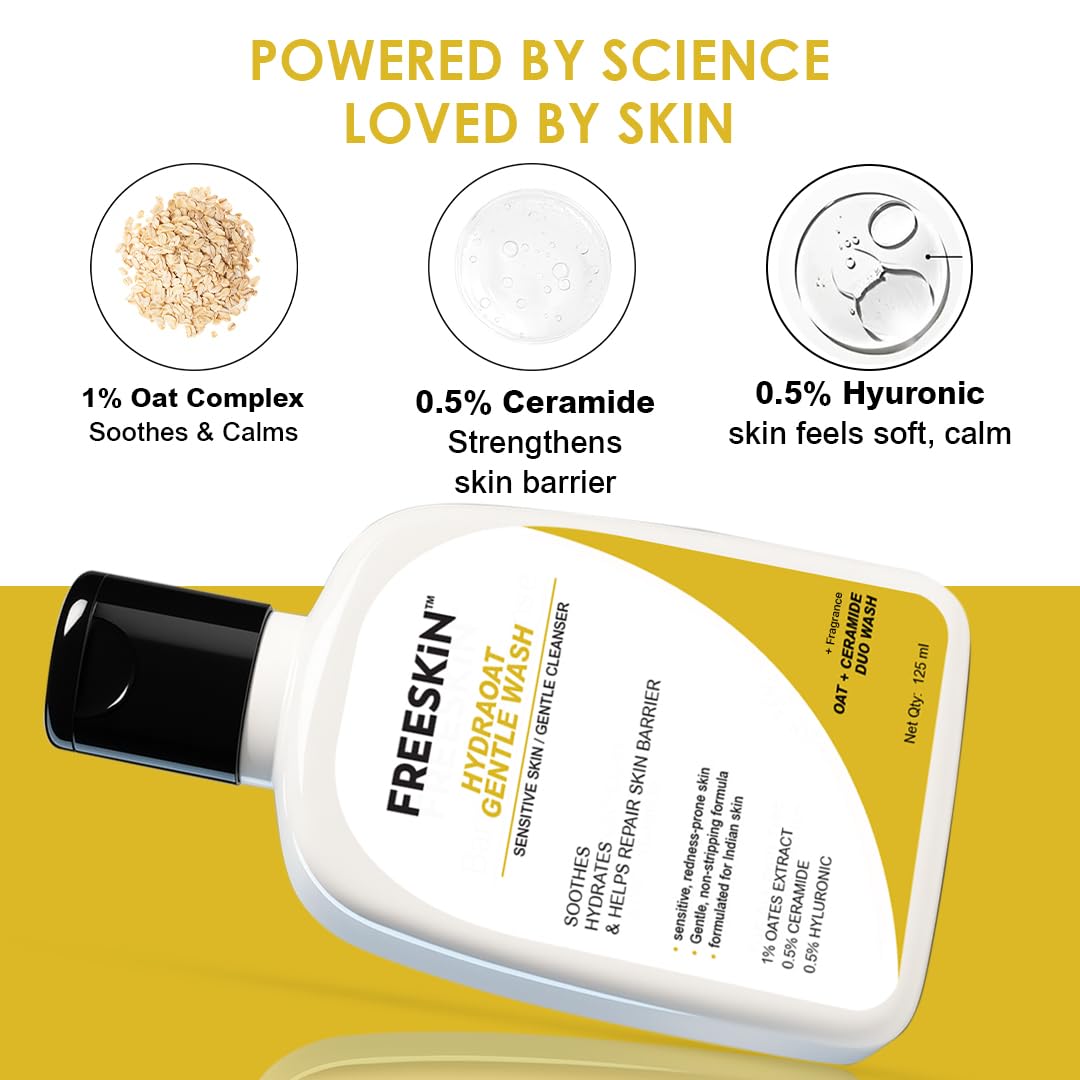 Freeskin HYDRAOAT Gentle Face Wash for Sensitive Skin