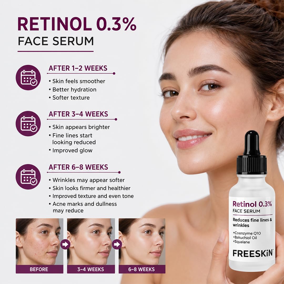 Freeskin 0.3% Retinol Face Serum for Anti-Aging