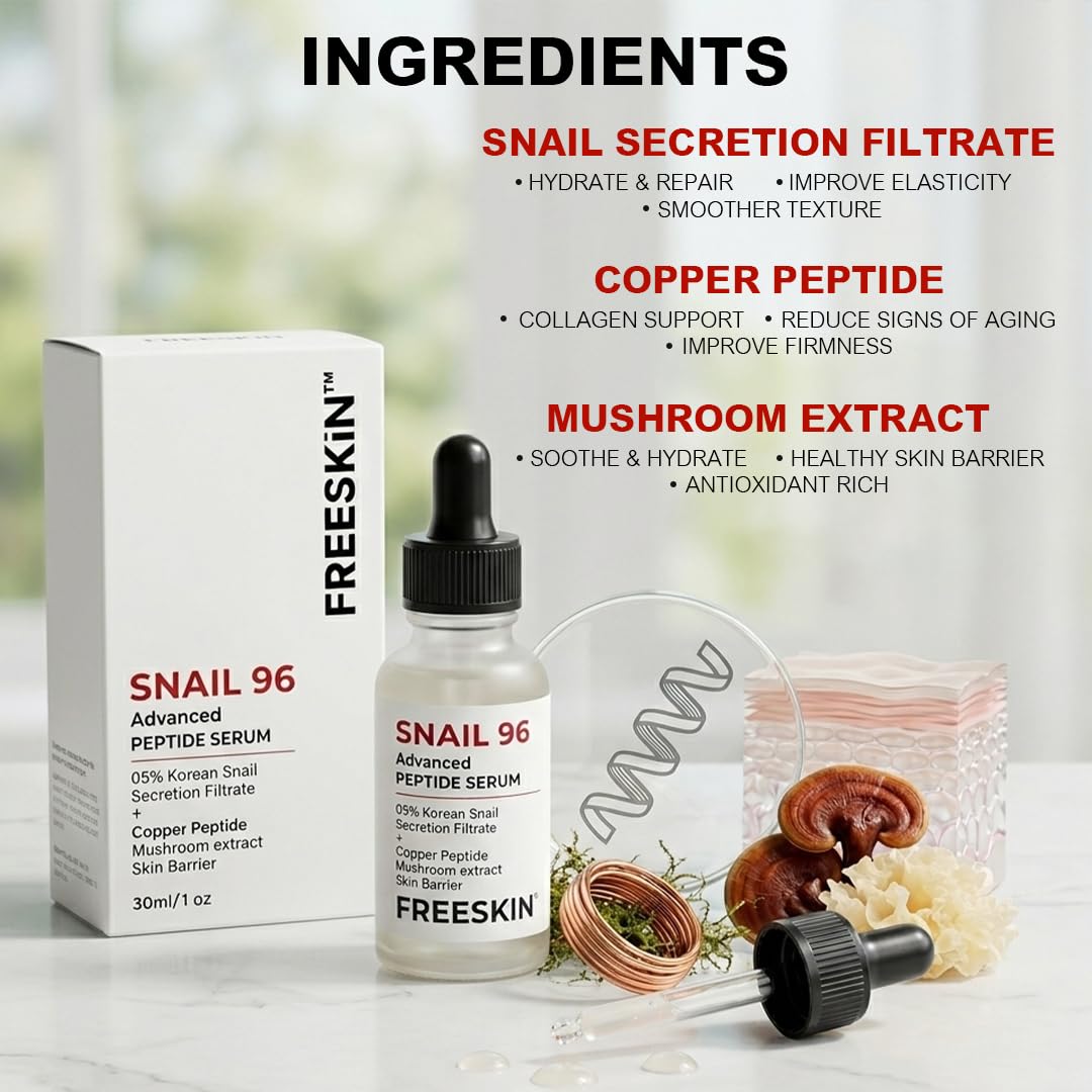 Freeskin 5% Snail Advanced Peptide Face Serum with Korean Snail