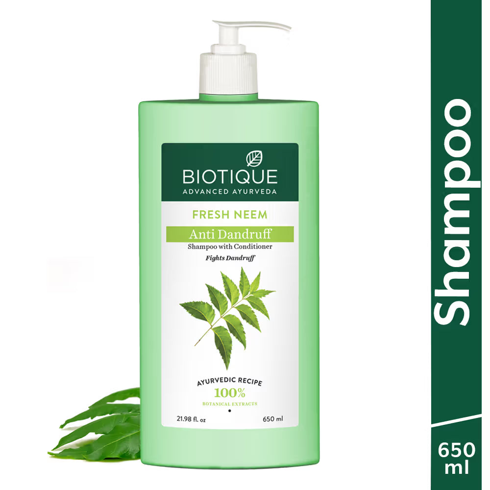 Biotique Fresh Neem Anti-Dandruff Shampoo & Conditioner