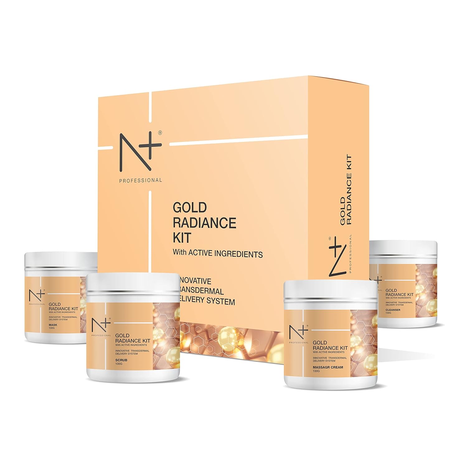 N PLUS Professional Gold Radiance Facial Kit For Man & Woman, 400G.