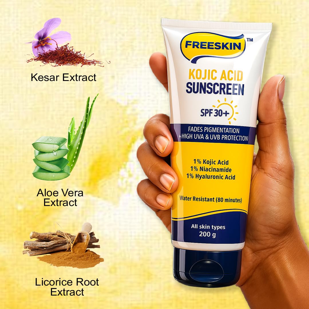 Free Skin Kojic Acid Sunscreen SPF 30+