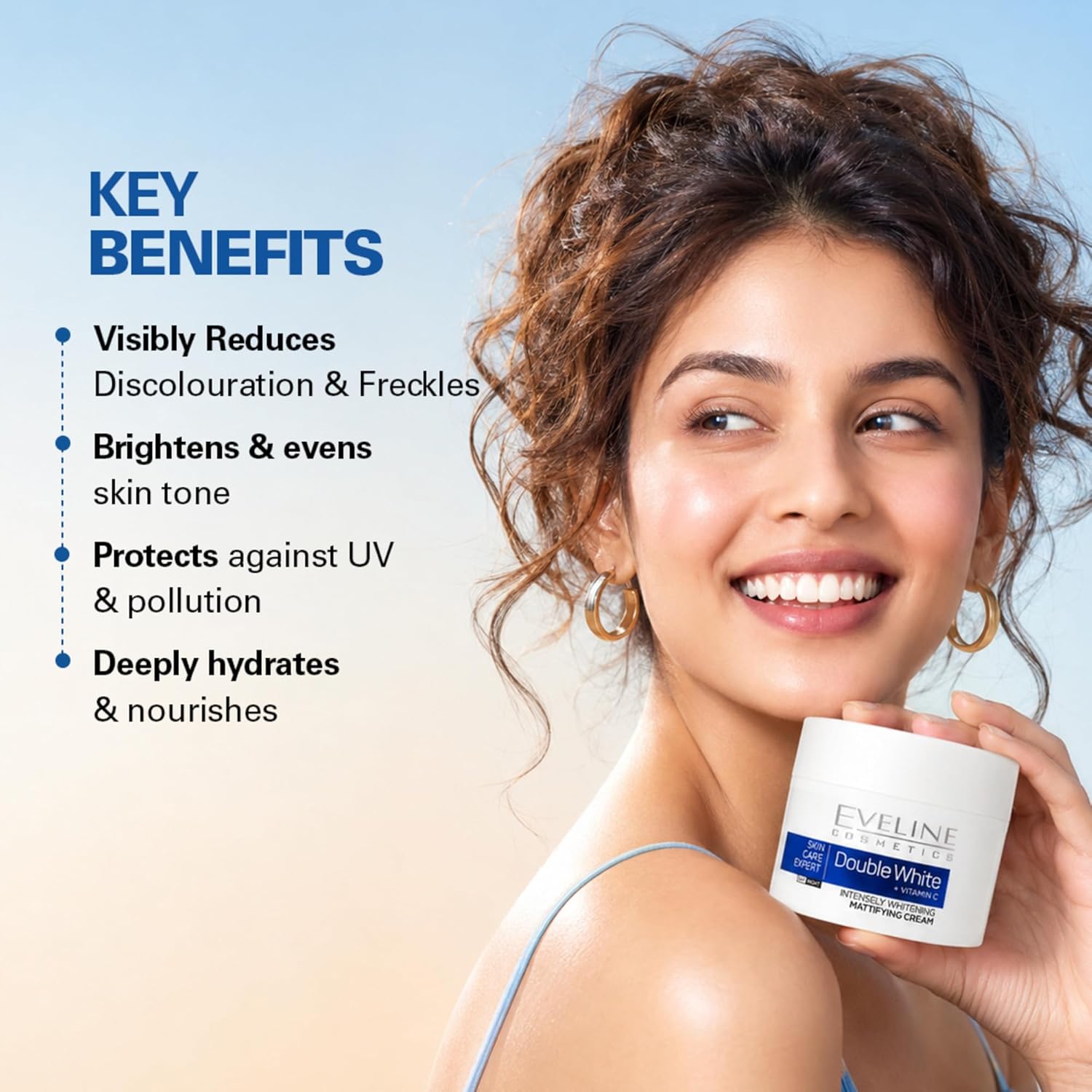 EVELINE COSMETICS 50 ML Skin Care Expert Face Cream with Goodness of Vitamin C for Lighten Pigmentation & Dark Spots, Paraben & Cruelty-free Face Cream for All Skin Type